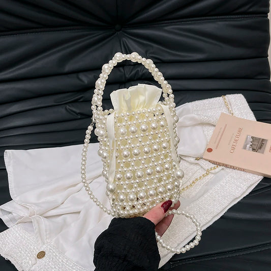 The Zuri Hollow Out Pearl Bag
